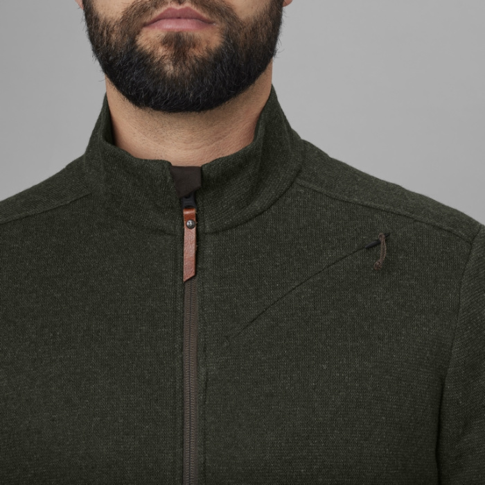 Sweter myśliwski z suwakiem Harkila Metso half zip Willow green (150107329)