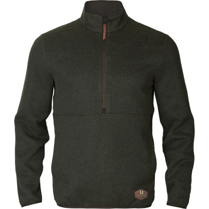 Sweter myśliwski z suwakiem Harkila Metso half zip Willow green (150107329)