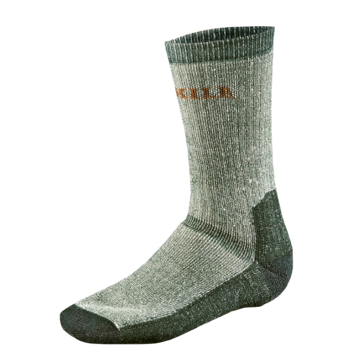 Skarpety zimowe Expedition Harkila z wełny  merynos - zielone (170102311)