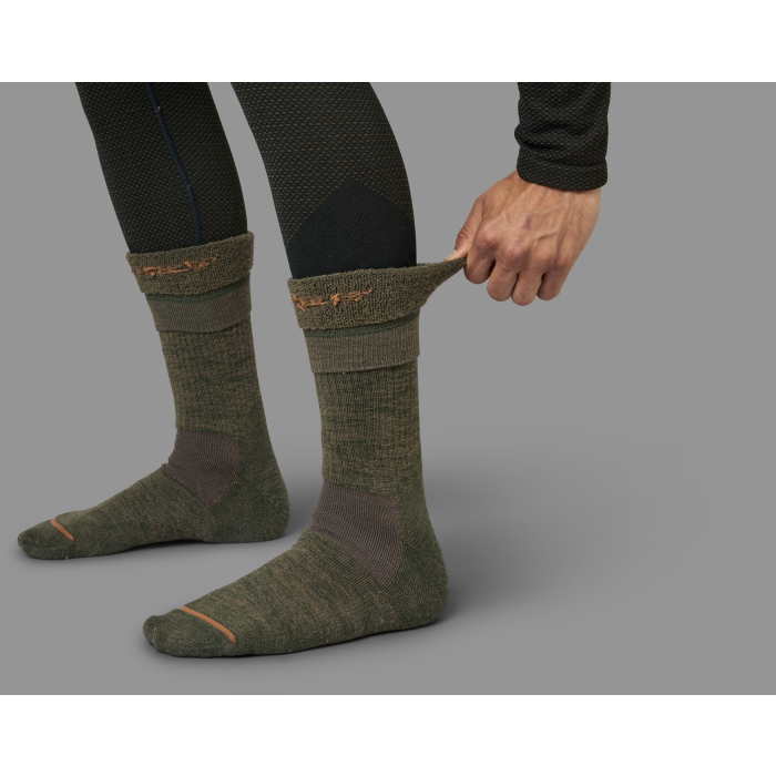 Skarpety Harkila Pro Hunter 2.0 - Willow green/Shadow brown