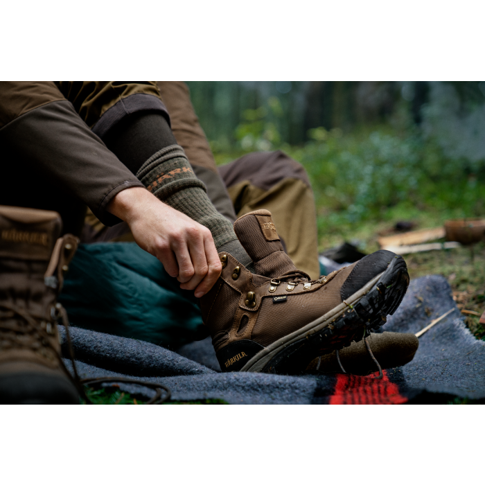 Skarpety Harkila Pro Hunter 2.0 - Willow green/Shadow brown