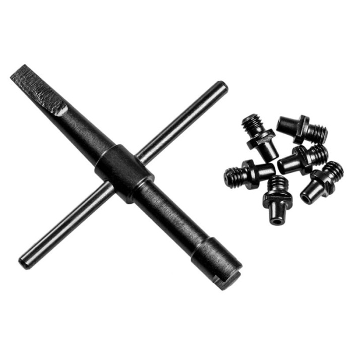 Klucz i kominki - zestaw do rewolwerów czarnoprochowych Uberti Army/Navy/New Army