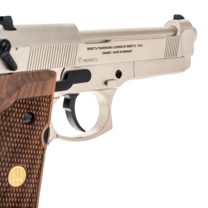 Wiatrówka Beretta 92 FS 4,5 mm Nickel/Wood