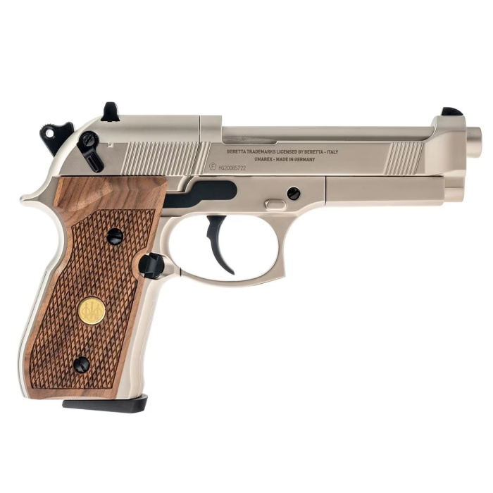 Wiatrówka Beretta 92 FS 4,5 mm Nickel/Wood