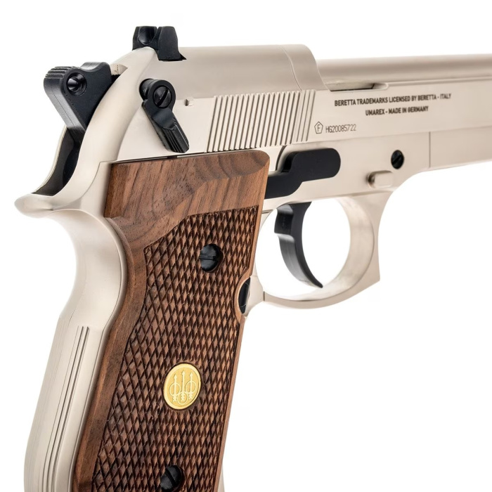 Wiatrówka Beretta 92 FS 4,5 mm Nickel/Wood