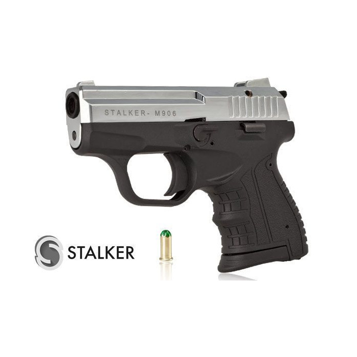 Pistolet alarmowy Stalker M906 kal. do 6 mm - Chrom