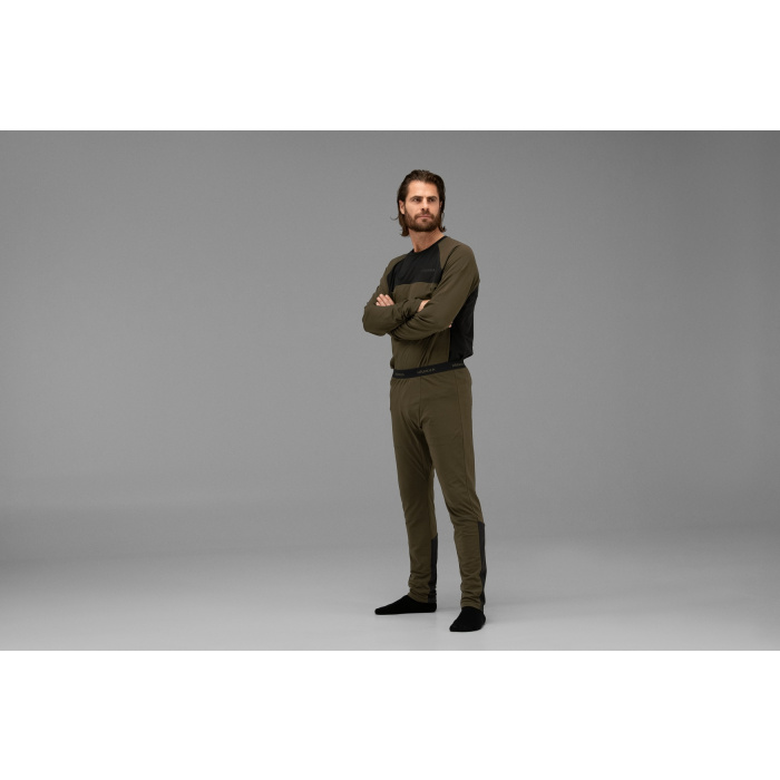 Podgrzewane kalesony Harkila Long Johns willow green/black (200103125)