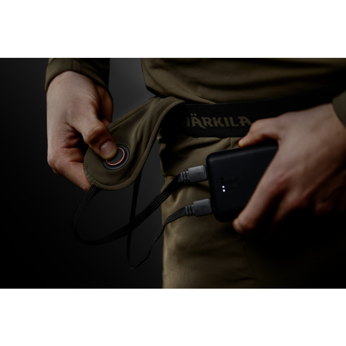 Podgrzewane kalesony Harkila Long Johns willow green/black (200103125)