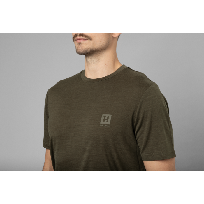 Koszulka HARKILA - Base All Season S/S Willow green (10042002900)