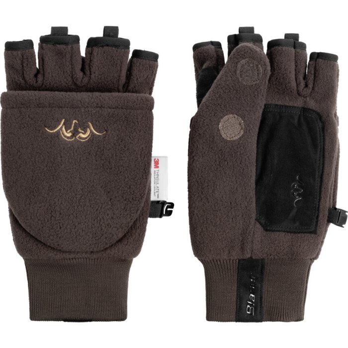 Rękawiczki Blaser Fleece Folding 2w1 Dark brown 242012-112/657