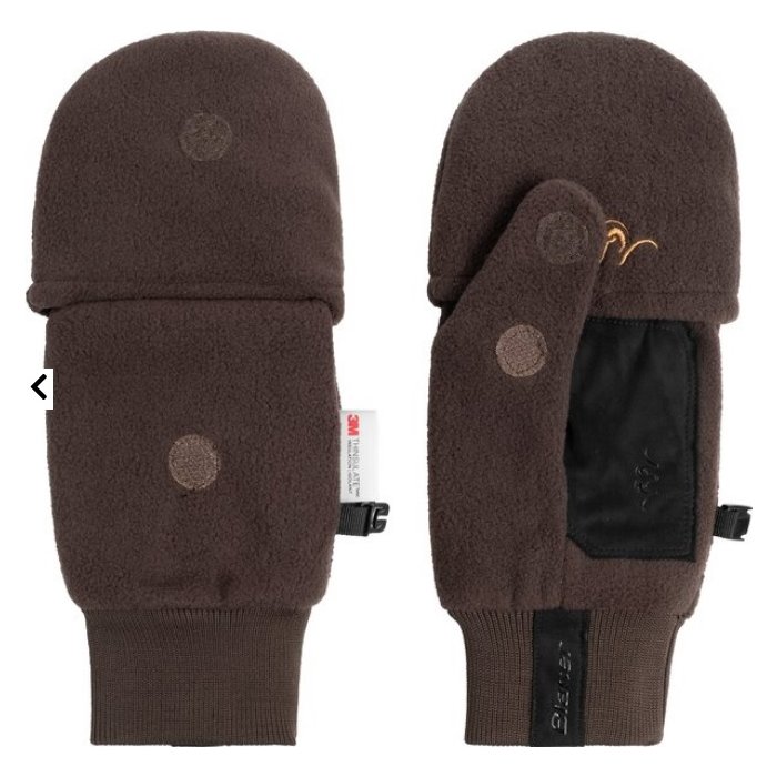 Rękawiczki Blaser Fleece Folding 2w1 Dark brown 242012-112/657