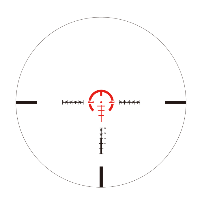 LUNETA REDWIN RW21 BLACKBEAST 1-10X24 SFP