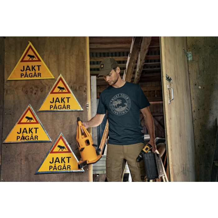 Koszulka HARKILA - Moose S/S t-shirt Dark Navy (10289500)