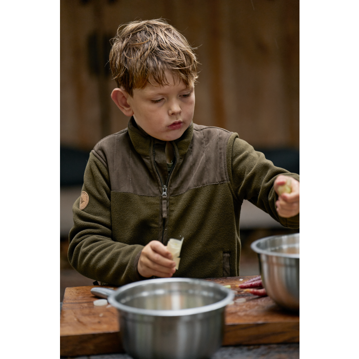 Bluza polarowa dziecięca SEELAND Bolt Junior – Pine Green 4019700301