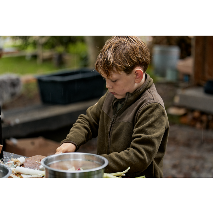 Bluza polarowa dziecięca SEELAND Bolt Junior – Pine Green 4019700301