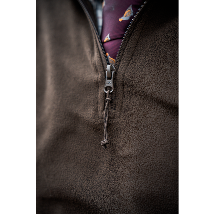 Bluza SEELAND Benjamin Half Zip - Dark Brown (4026610070)