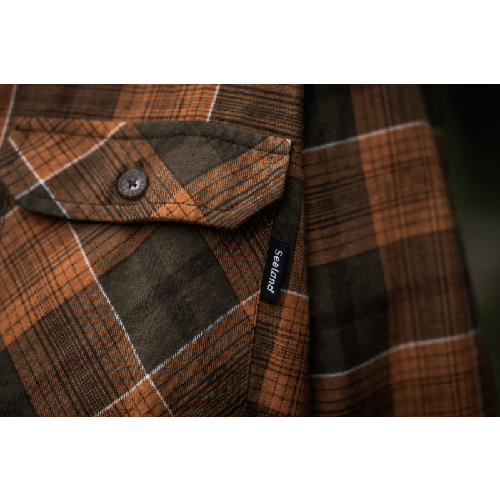 Koszula damska Seeland Skye Flannel - Grizzly Brown/Terracotta Check (40278801200)