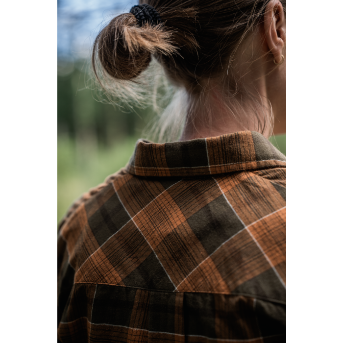 Koszula damska Seeland Skye Flannel - Grizzly Brown/Terracotta Check (40278801200)