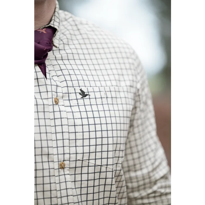 Koszula SEELAND Oxford Shooting - Dark Sapphire Check (403045025)