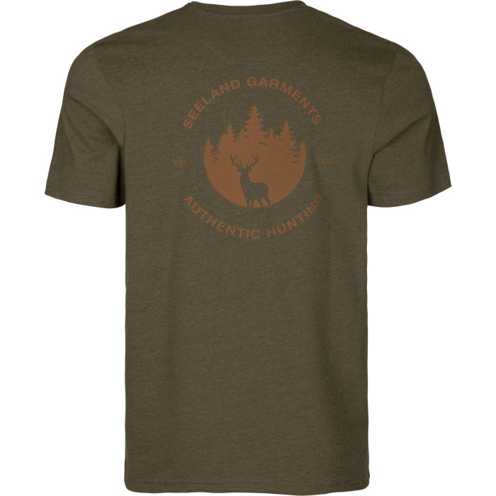 Koszulka Seeland - Saker Pine Zielony Melange