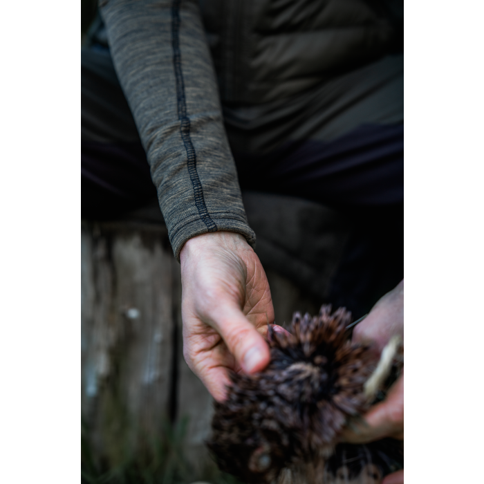 Koszulka damska SEELAND Peak Aia - Military Olive Melange - (40530013100)