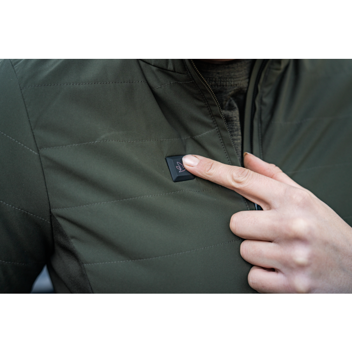 Kurtka podgrzewana Seeland damska Celsius Aia Heat - Pine green (405430030)