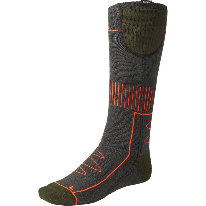 Skarpety SEELAND Celsius Heat - Pine green melange (406490015)