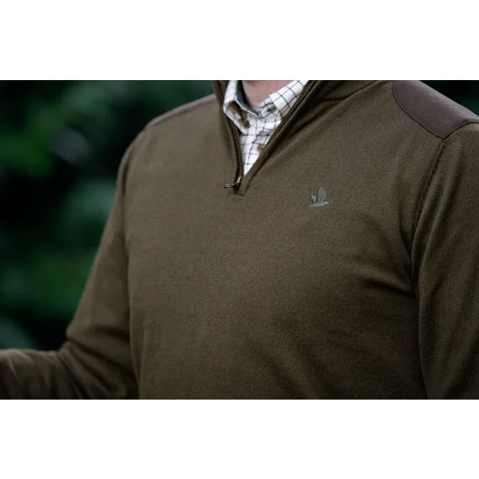 Sweter SEELAND Pine Half Zip - Light Pine (409830032)