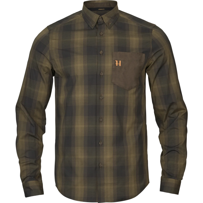 Koszula Harkila Akkan L/S Willow green/Shadow brown (10605002200)