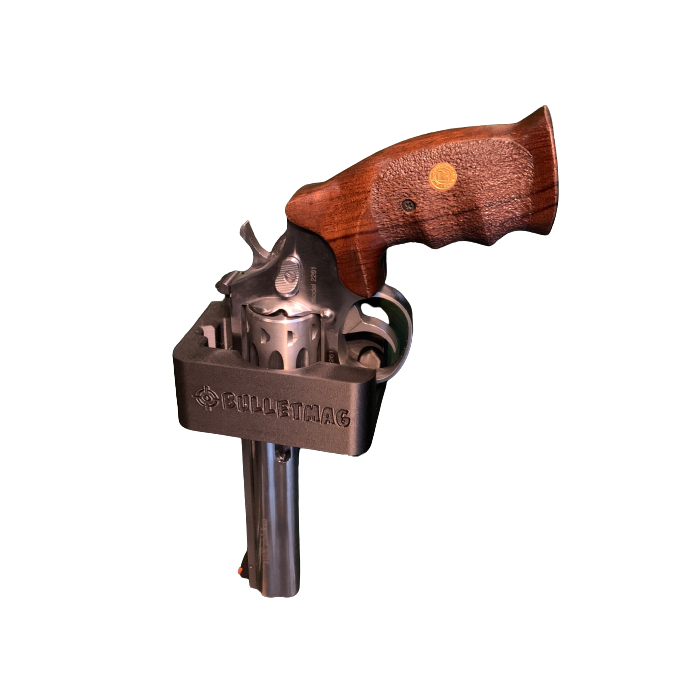 BULLETMAG - UCHWYT UNIWERSALNY NA REWOLWER DUŻY, PRAWY (MAGNETYCZNY) - CZARNY