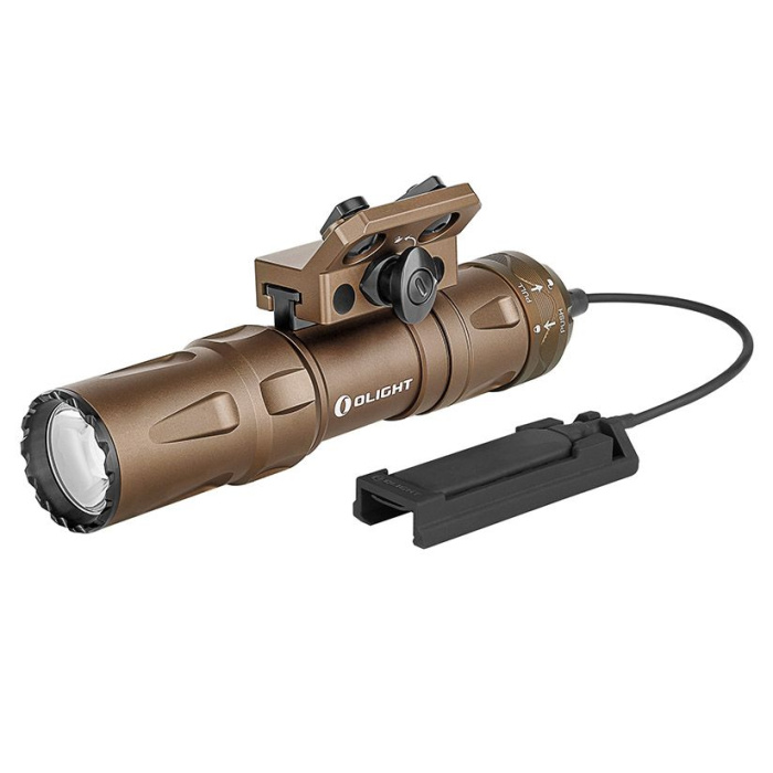 Latarka Olight Odin Mini Desert Tan z montażem - 1250 lumenów