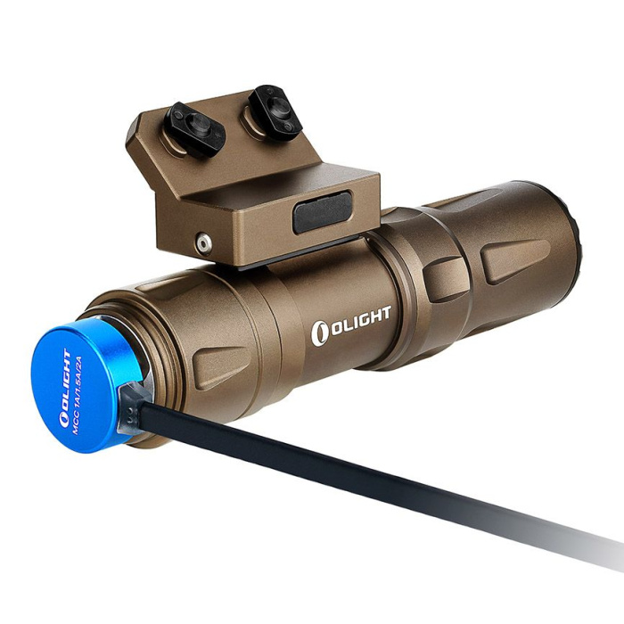 Latarka Olight Odin Mini Desert Tan z montażem - 1250 lumenów