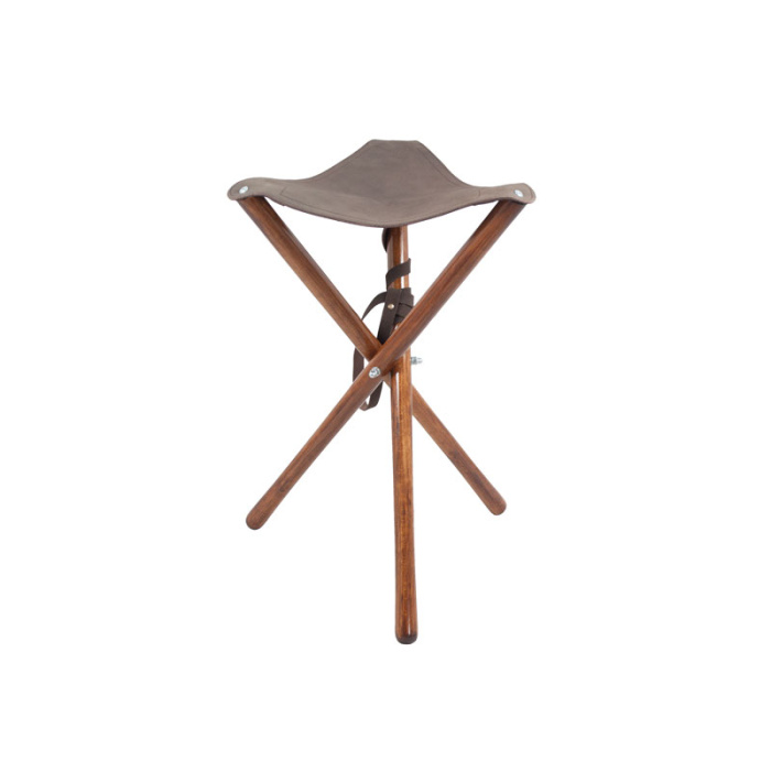 STOŁEK WYSOKI TRÓJNÓG MYŚLIWSKI SKÓRZANY NR 022C