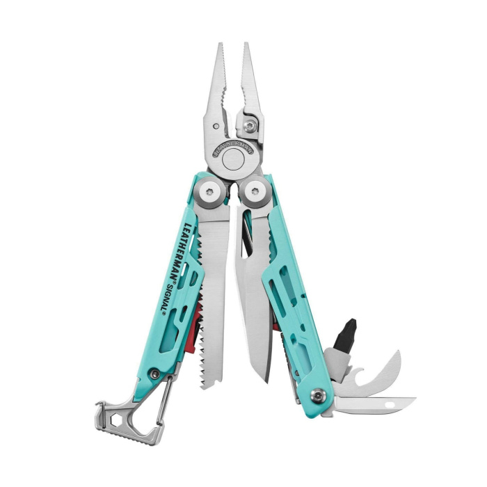 Narzędzie wielofunkcyjne Multitool Leatherman Signal - Aqua/Stainless (833187)