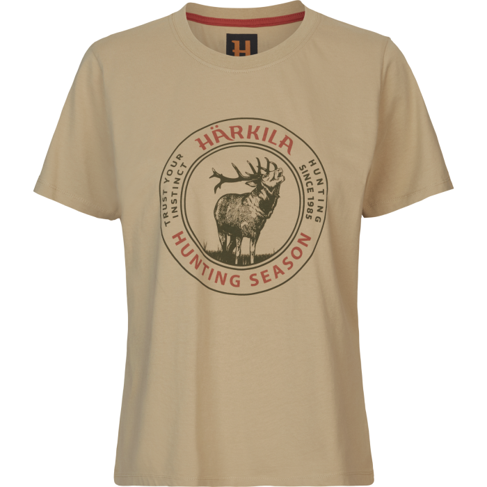 Koszulka damska Harkila Stag Badge S/S Sand (10831008200)