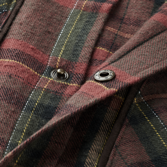 Koszula męska Harkila Pajala ciepła flanelowa - Red check (140102053)