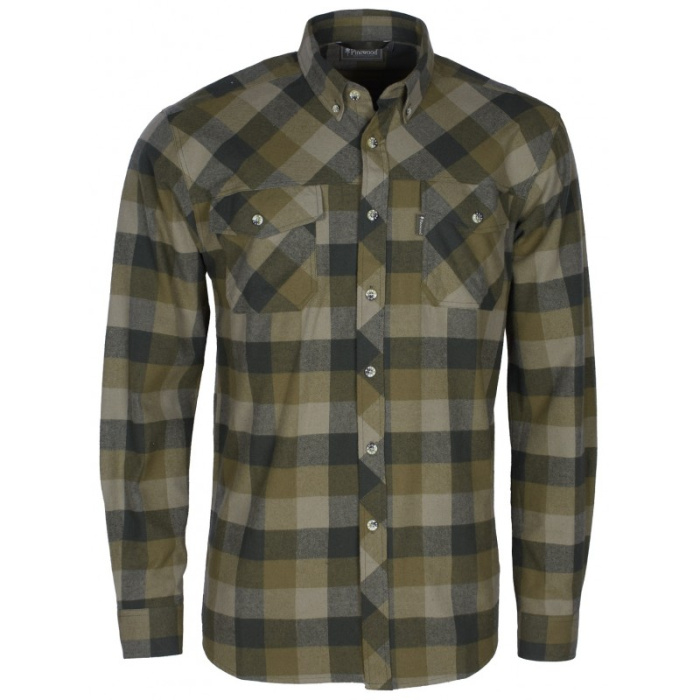 Koszula Pinewood Lumbo 9525 oliwkowy-brązowy