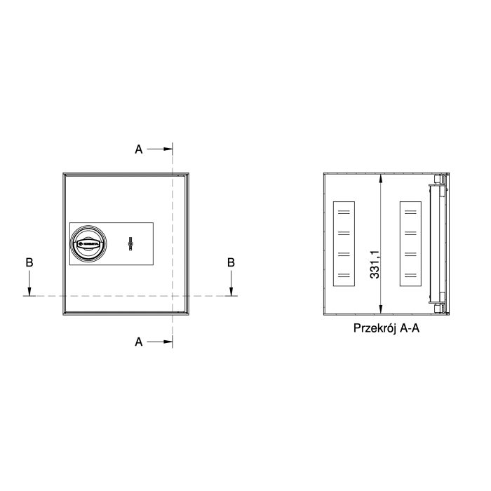 SEJF KONSMETAL Koliber 2.0 34, zamek kluczowy kl. A, klasa bezpieczeństwa S1