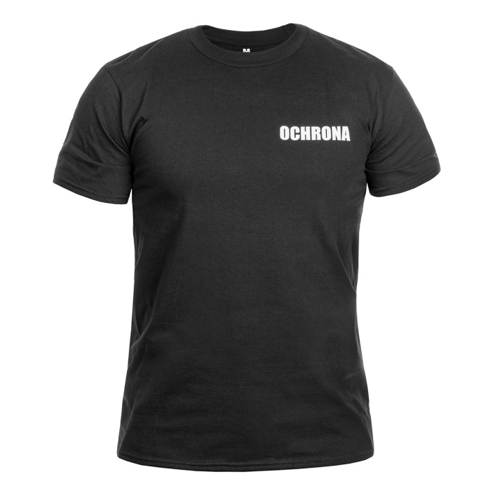 Koszulka T-shirt "Ochrona" - czarna