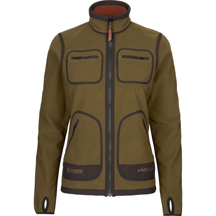 Polarowa kurtka dwustronna damska Harkila Kamko DARK OLIVE/ARABIAN SPICE (102980088)
