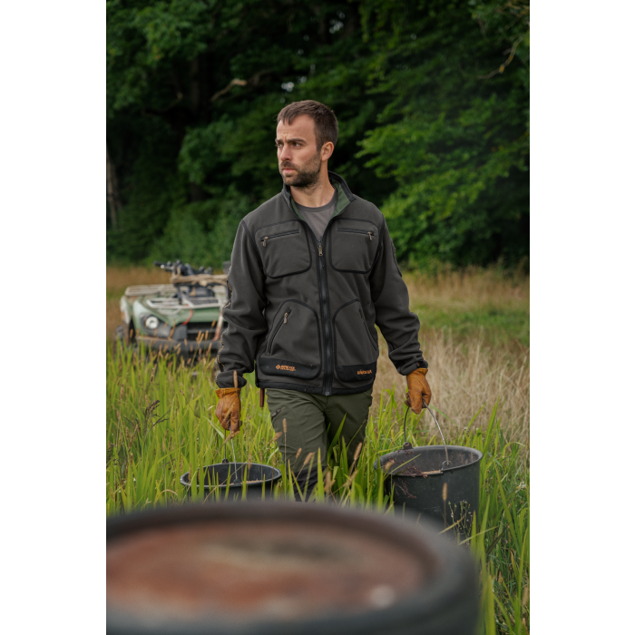 Harkila Kamko Fleece szary/zielony GORE-TEX WINDSTOPPER 10250202400