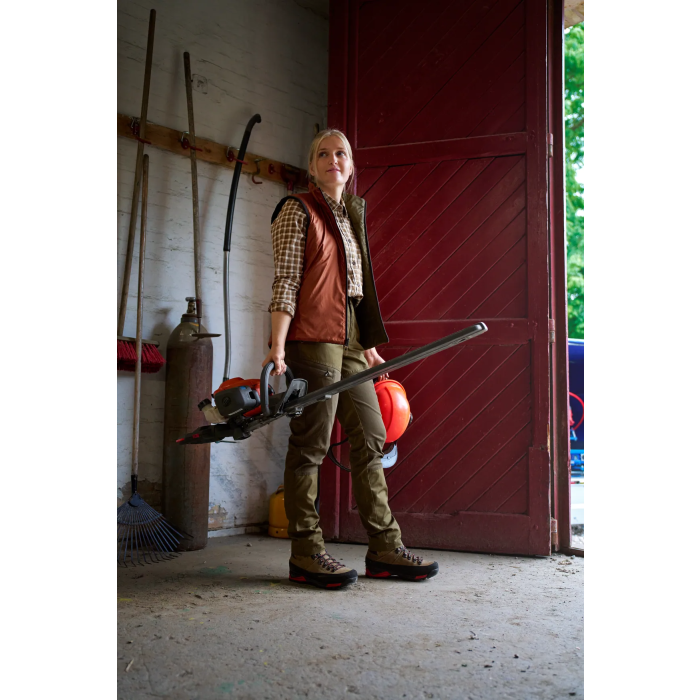 Koszula damska Harkila Fjell L/s Dark Olive Check (106070071)