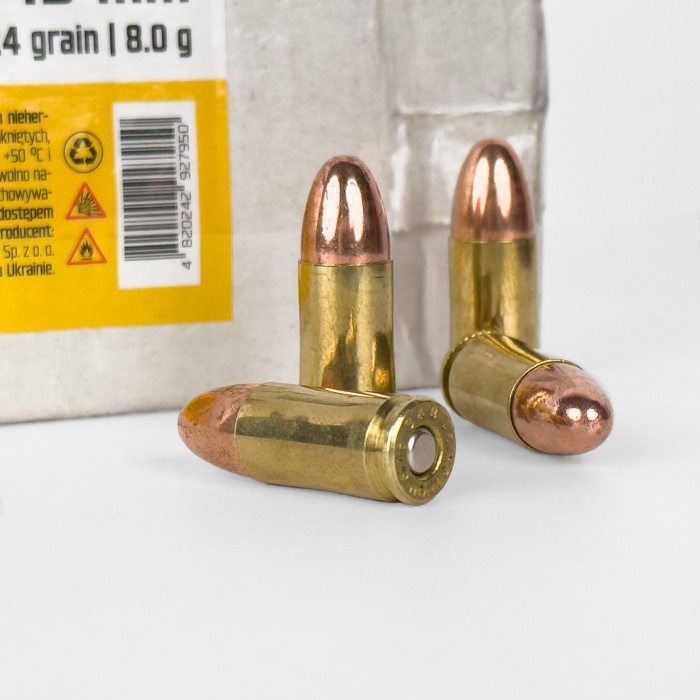 Amunicja ALPHA 9x19 FMJ 8g