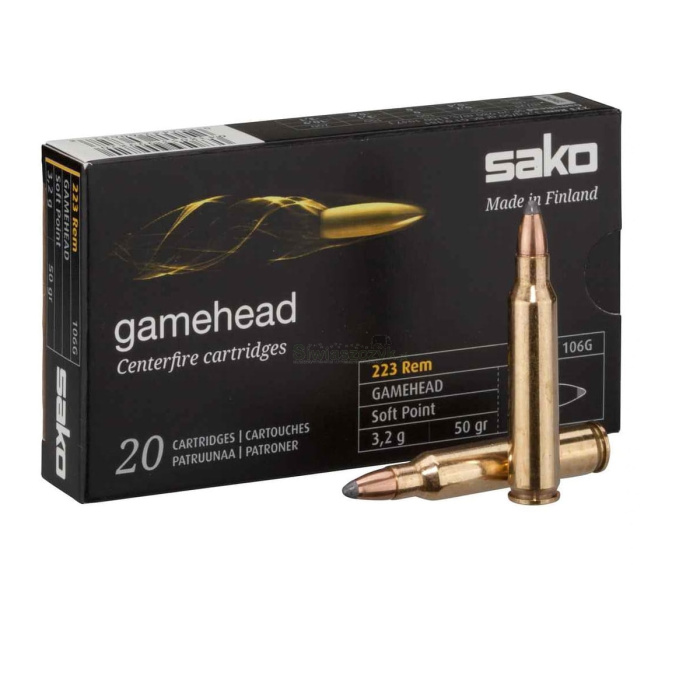 Amunicja SAKO kal. 223 rem Gamehead 3,2g