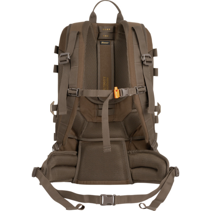 Plecak Blaser Ultimate Brown z panelem tylnym i pokrowcem na sztucer - S