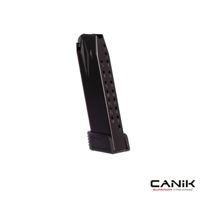 Magazynek z polimerową stopką z uchwytem 15 (+3) nabojowy do compact CANIK