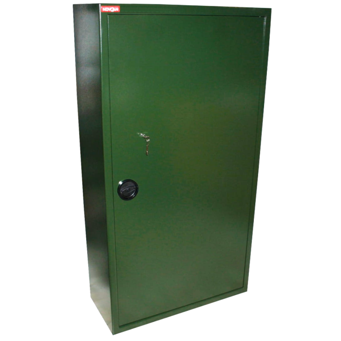 Sejf, szafa Novcan na broń G-3/S1/14 Zielona, Klasa S1 - zamek kluczowy, na 14 jednostek broni