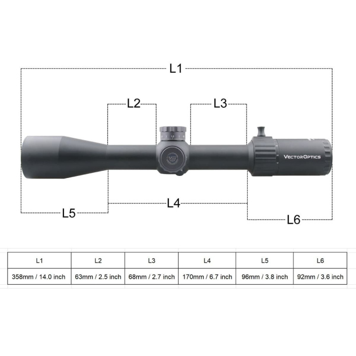 Luneta Vector Optics Marksman 4-16x44 FFP