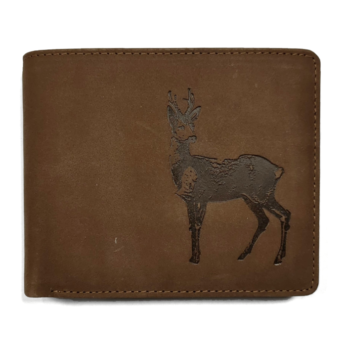 Skórzany portfel z motywem (Koziołek)