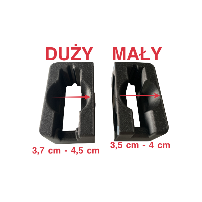 BULLETMAG - UCHWYT UNIWERSALNY NA REWOLWER DUŻY, PRAWY (MAGNETYCZNY) - CZARNY